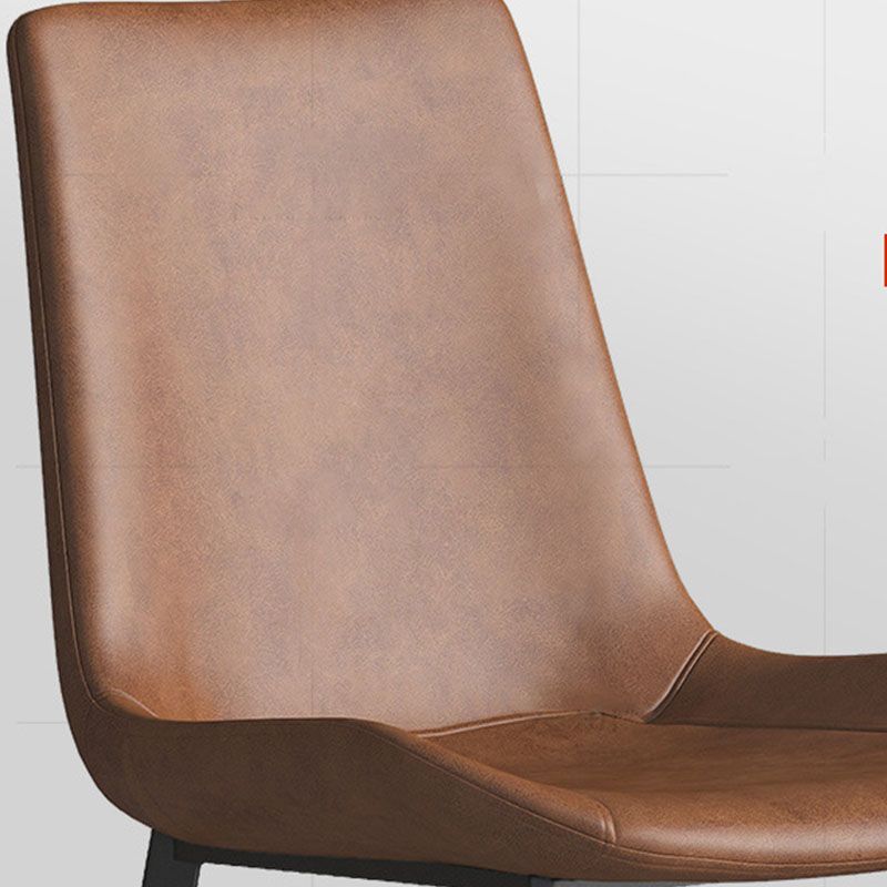 Solid Back Side Chair Industrial Dining Room Chair for Dining Room