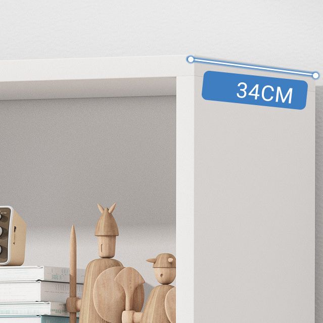 Scandinavian Artificial Wood Bookcase 9" Wide Home Standard Bookshelf