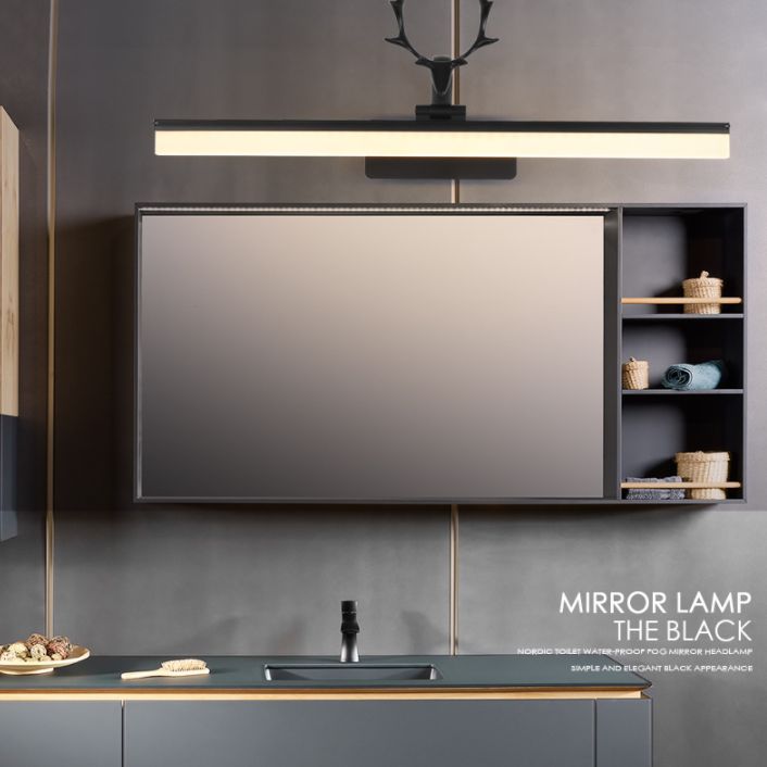 Luce nordica in stile stravagante rettangolare vanity wall light metal vanity light