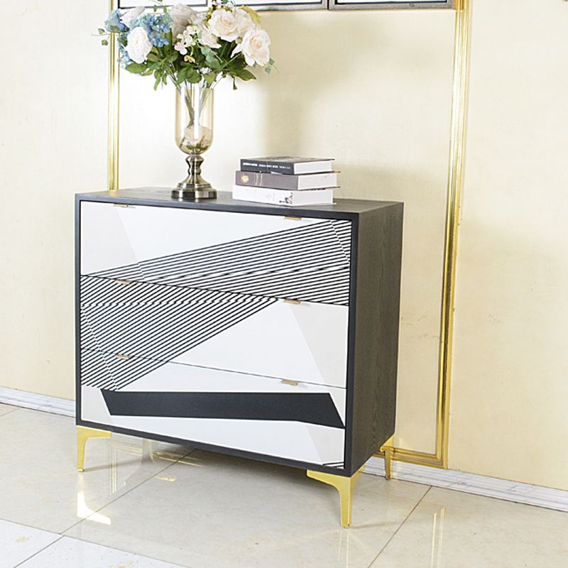 15.6-inch W Solid Wood Storage Chest Classic Glam Dresser with 3/5/6 Drawers