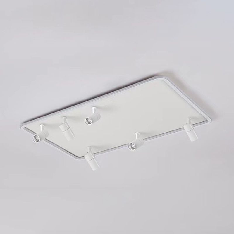 Projecteur de plafond encastré rectangulaire Simple, luminaire sur rail LED pour salon