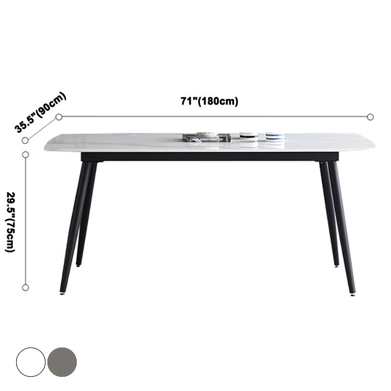 Piedina sinterizada Mesa de comedor de estilo moderno con 4 patas para el hogar