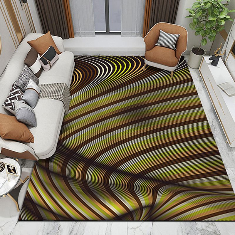 Purple Abstract Graphic Rug Polyester Modern Rug Washable Rug for Home Decor