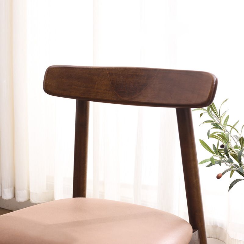 Silla lateral de madera industrial para comedor, cocina, silla con respaldo abierto