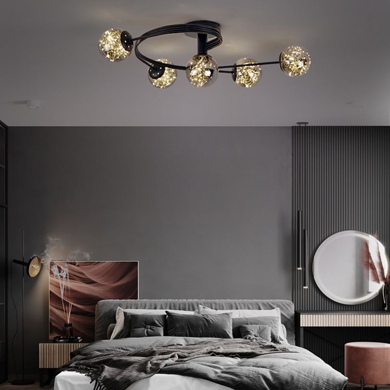 Creative Sputnik Flush Mount Light Contemporary Bedroom Living Room Ceiling Light