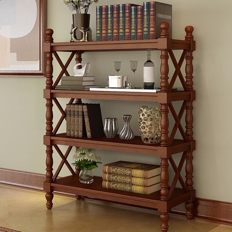Scandinavian Study Room Bookshelf Solid Wood Etagere Bookcase