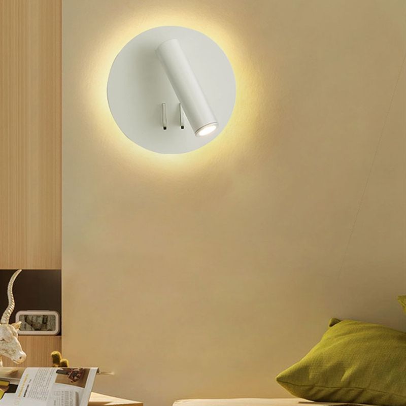 Estilo contemporáneo Luces de lectura de lámpara de luz montado en pared de estilo geométrico