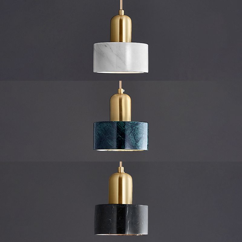 Shaded Dinning Room Pendant Lighting Fixture Stone Modern Suspension Pendant Light