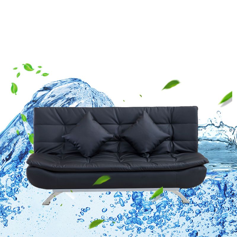 Kunstleder modernes Sofa armloses 33 -Zoll -Sofa für Wohnzimmer