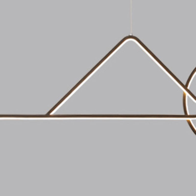 Geometric Island Lighting Modern Lighting Chandelier Metal 3 Light Island Lamps