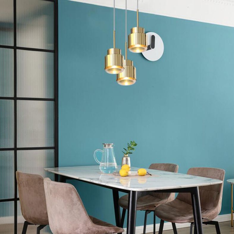 Lampade a soffitto contemporanea di semplicità della fattoria con ombra chiara