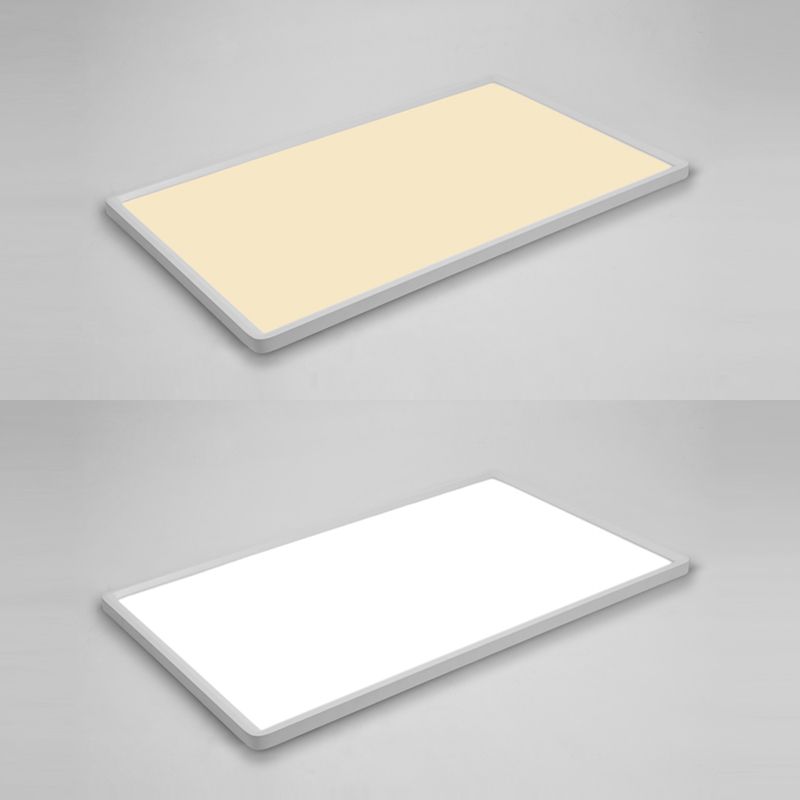 Éclairage de plafond affleurant blanc de lumières montées par plafond modernes carrés de LED