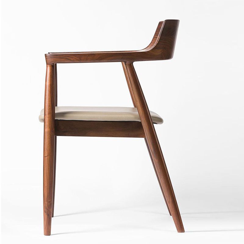 Solid Wood Kitchen Dining Chairs Traditional Arm Dining Chairs