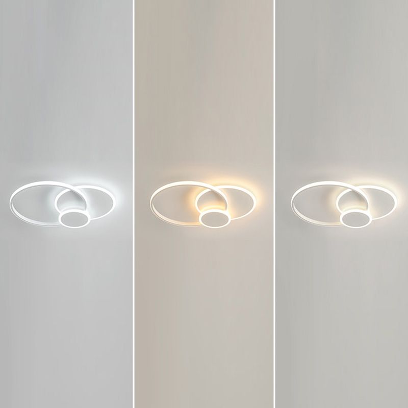 Slip Room 3 - Tier Metal Frame Flush Mount Lighting Modern Tetto Fissaggio