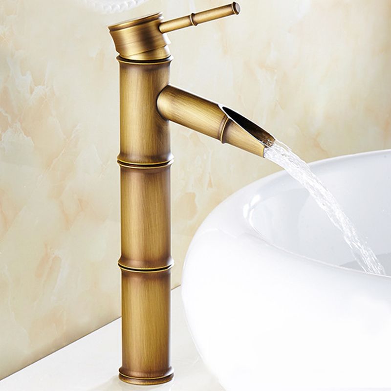 Country Style Faucet One Hole Vessel Sink Faucet with One Lever Handle