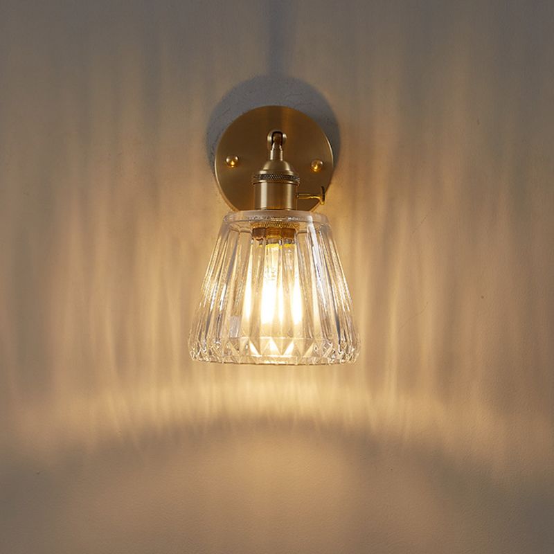 Ultramoderne beker wand gemonteerde lampen helder glazen wandmontage verlichtingsarmatuur voor slaapkamer