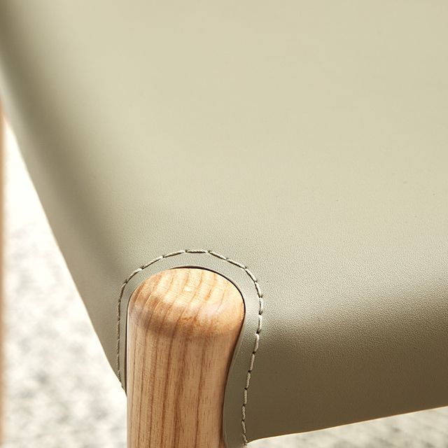 Modern Simple Side Chair Solid Wood Frame Side Dining Chair for Dining Room