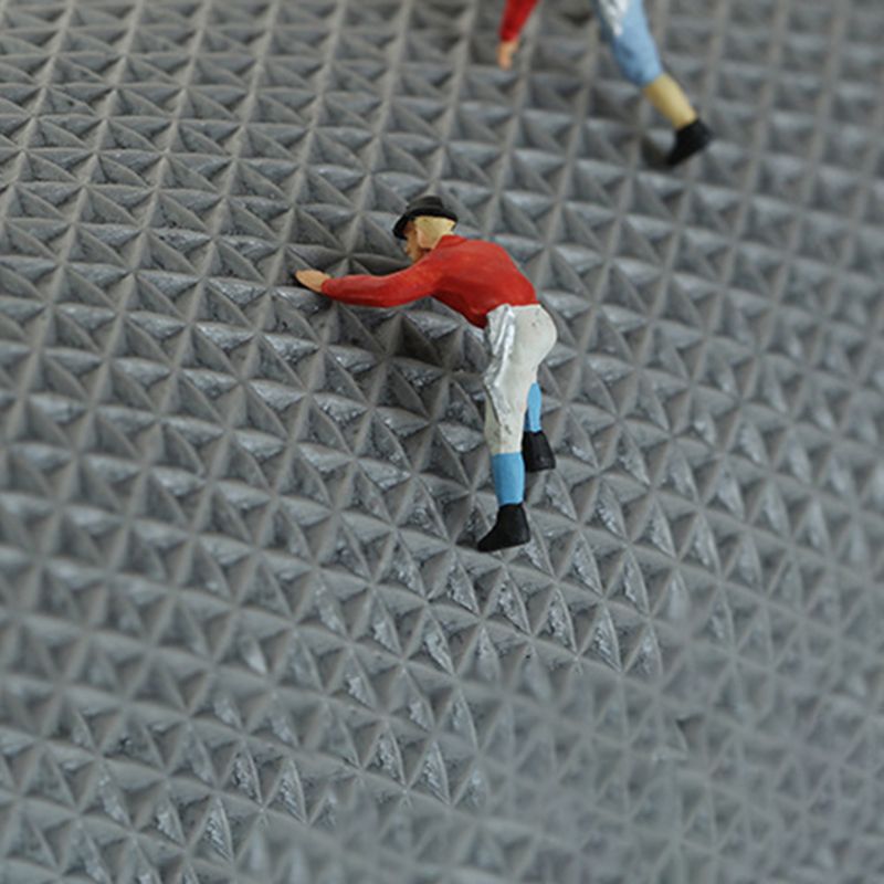 Grey Modern Rug Polyester Striola Area Rug Stain Resistant Rug for Living Room