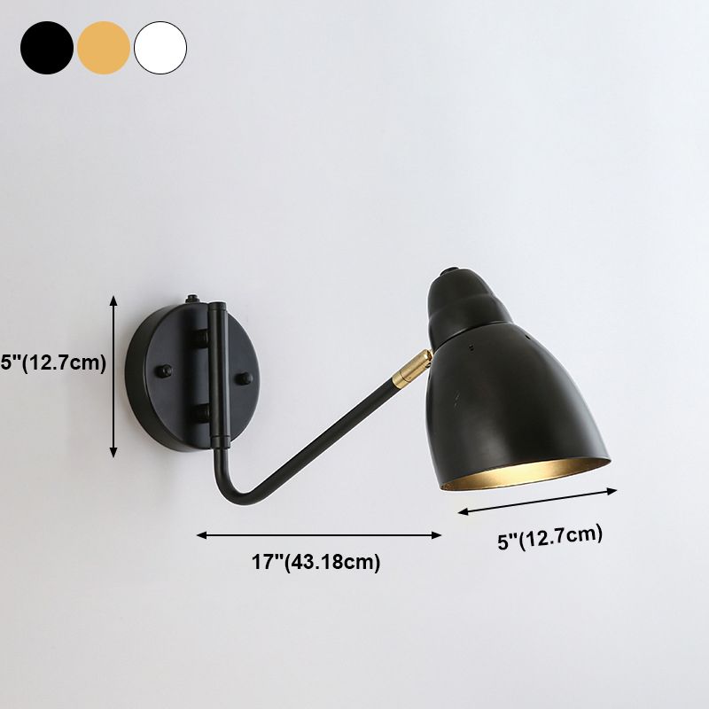 Modern 1-Light Wall Sconce Wrought Iron Geometric Wall Light for Bedroom