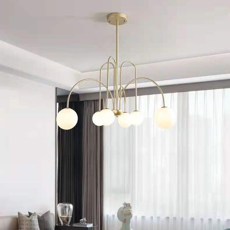 Fissaggio del soffitto in ferro battuto appeso a pendente moderno sputnik moderno