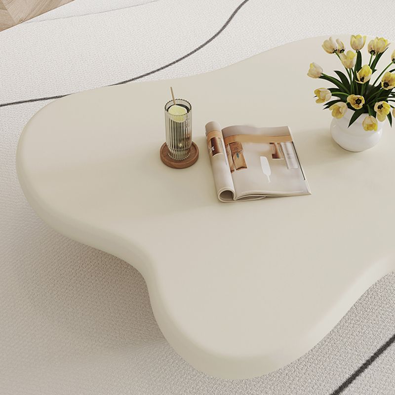 Scandinavian 4 Legs Coffee Table Solid Wood Geometric Cocktail Table