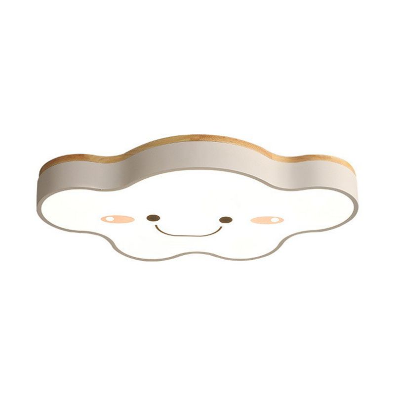 Dessin animé souriant nuage LED encastré éclairage acrylique enfants chambre encastré plafonnier