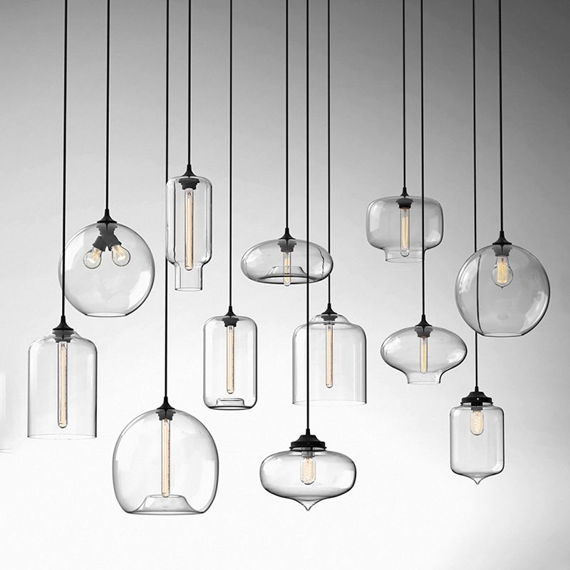Modern Style Hanging Light Creative Glass Shade Pendant Lighting Fixture