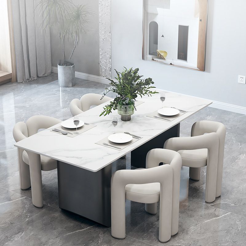 Designer Style Velvet Meeting Room Arm Chair Open Matte Finish Dining Chair