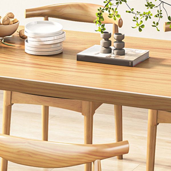 Modern Solid Wood Furniture 1/5/7 Pcs Standard Height Dining Room Table Set for Home Use