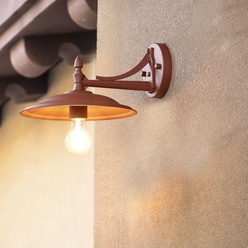 Geometric Shape Metal Wall Light Industrial Style 1 Light Wall Light Sconce