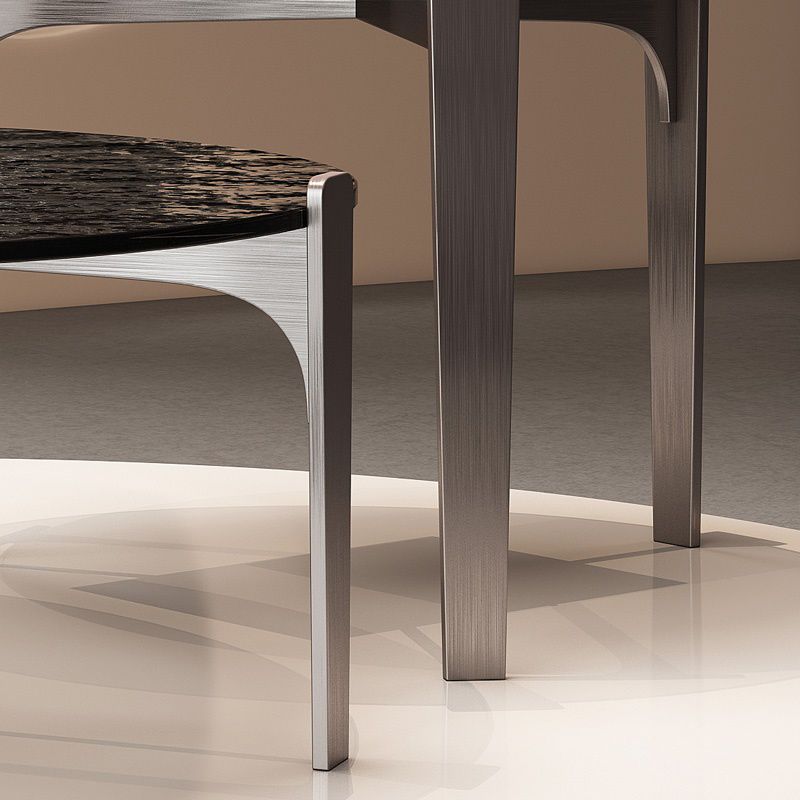 Contemporary Cocktail Table 3 Legs Glass Coffee Cocktail Table