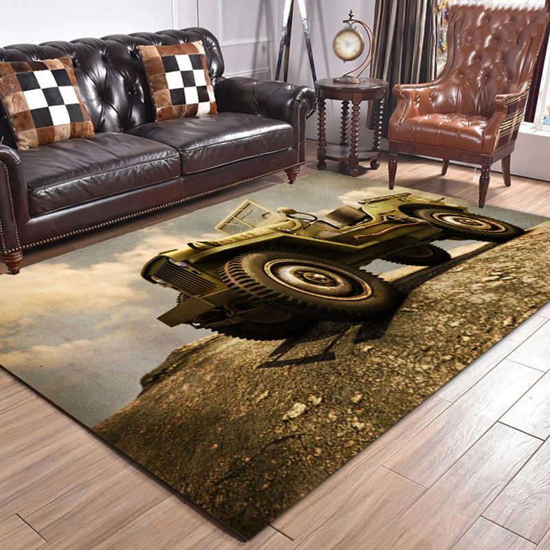 Novelty Area Rug Polyester 3D Printing Carpet Washable Area Carpet for Living Room