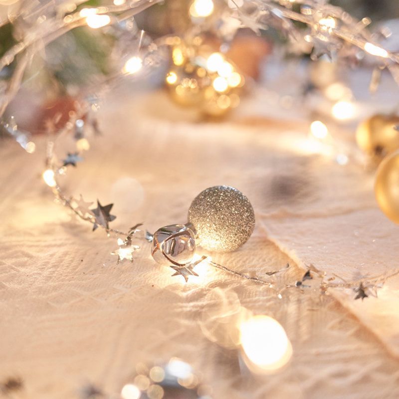 Modern Metal Rope Light LED Christmas Decorative Lights with Switch for Bedroom