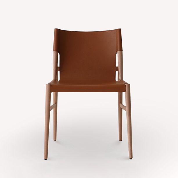 Modern Simple Side Chair Wooden Frame Kitchen Dining Chair for Home Use