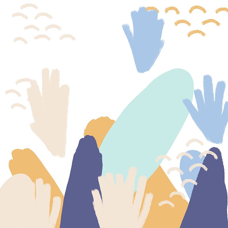 Mountain Landscape Wallpaper Mural Blue Childrens Art Wall Covering for Kids Bedroom