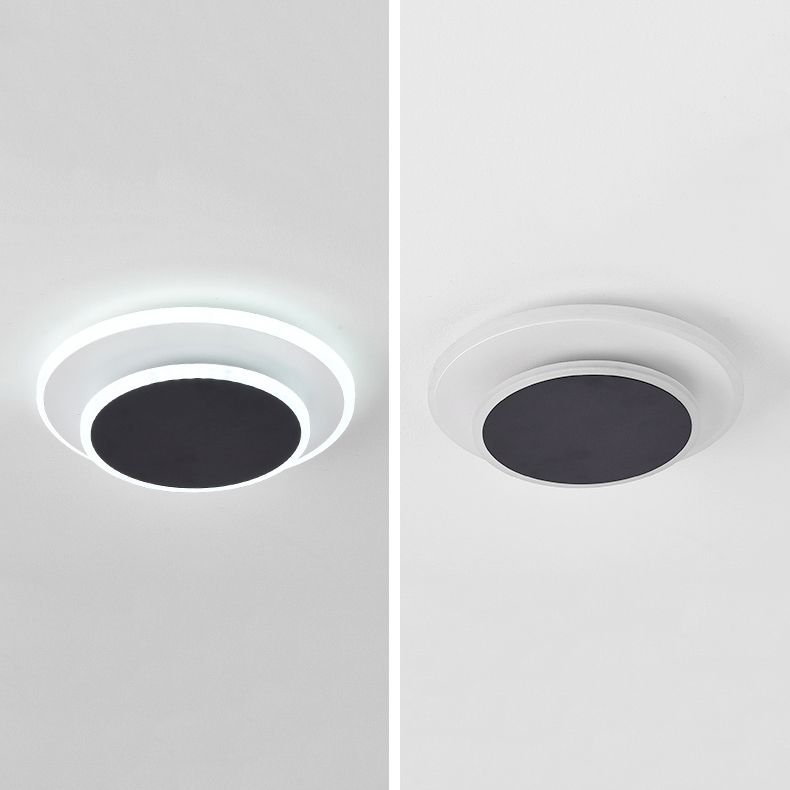 Lámpara de techo LED de montaje empotrado contemporánea para dormitorio