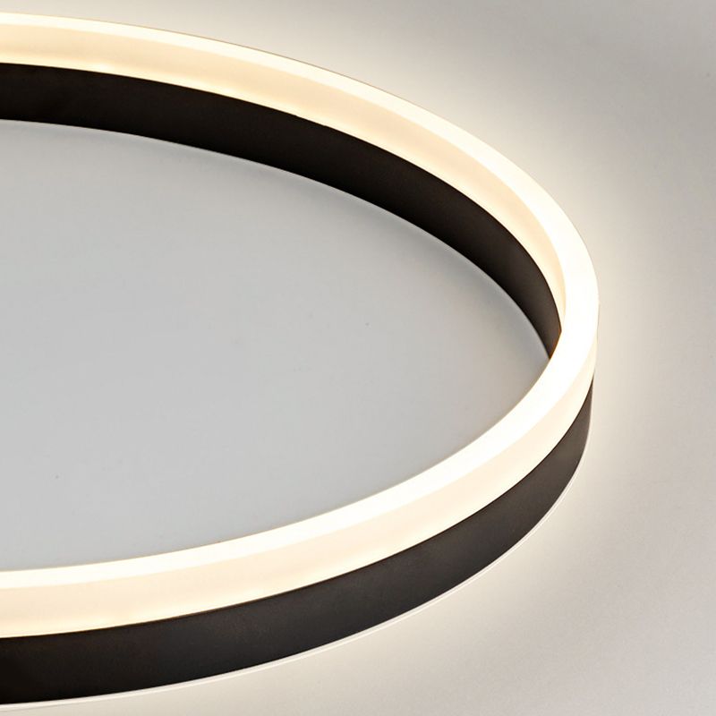 Plafonnier encastré rond en aluminium style moderne lampe simple encastrée