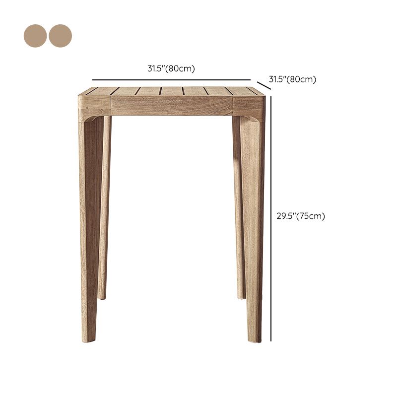 Farmhouse Solid Wood Dining Table Teak UV Resistant Dining Table