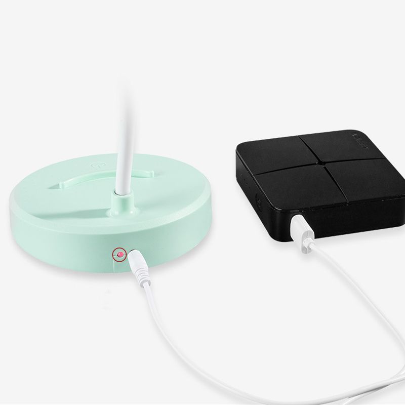 Conical LED Study Light Macaron Plastic Kids Room Touch Control Table Light