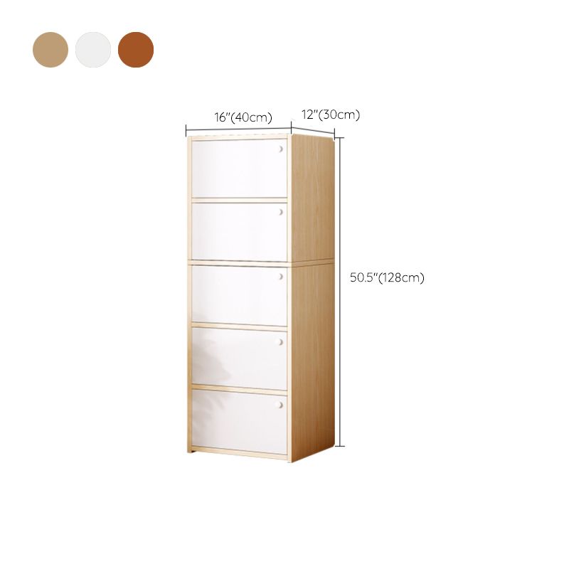 Modern Knobs Handle Storage Cabinet Solid Wood Standard Cabinet