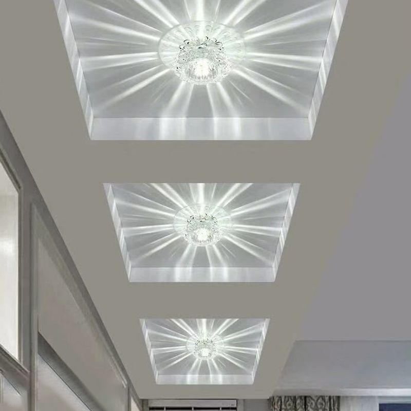 Blossom shade hallway encastré plafonnier cristal moderne LED encastré luminaire