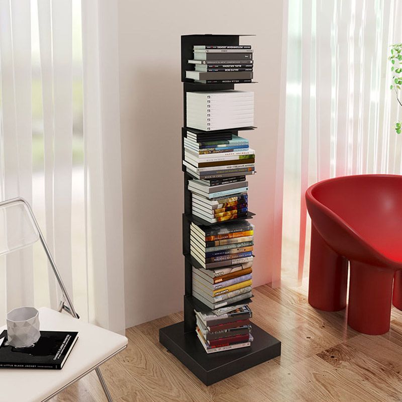 Contemporary 13.77" Wide Geometric Book Shelf Iron Home Bookcase