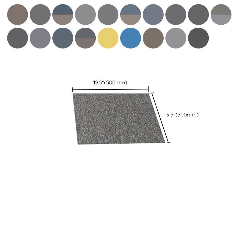 Indoor Carpet Floor Tile Level Loop Non-Skid Fire Resistant Living Room