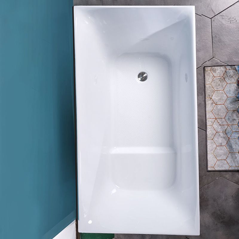 Soaking Freestanding Bath Tub Modern Style Acrylic Bathroom Bathtub