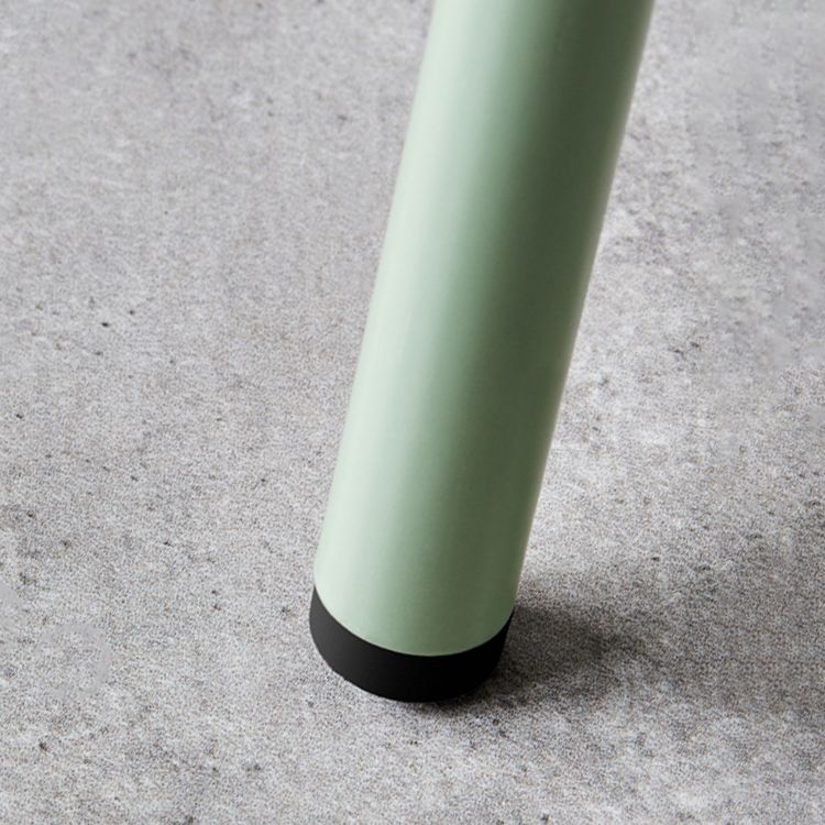 Contemporary Milk Tea Shop Footrest Stool Matte Finish Metal Barstool