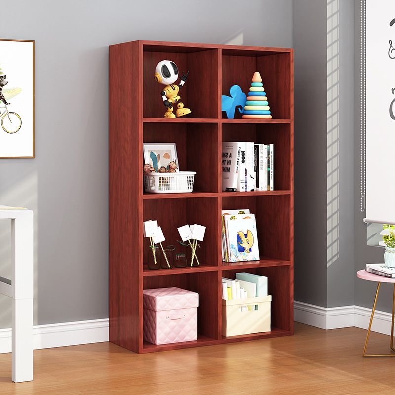 Engineered Wood Bookcase Standard Closed Back Scandinavian Bookshelf