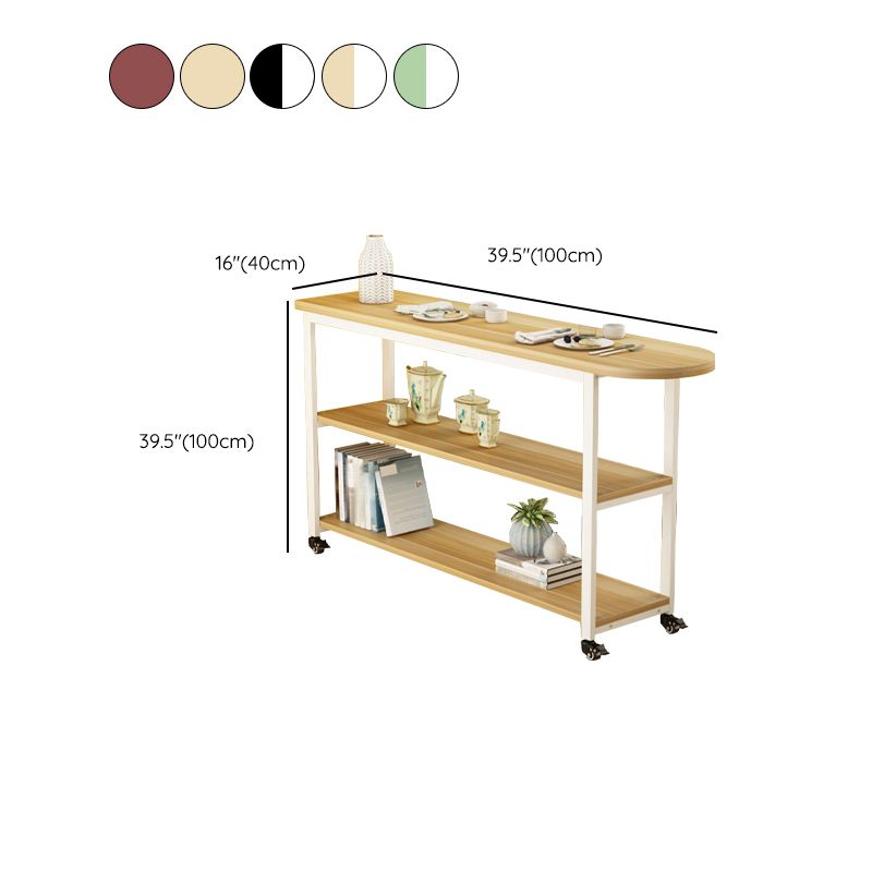 Modem & Contemporary Wood Specialty Bar Wine Table for Living Room