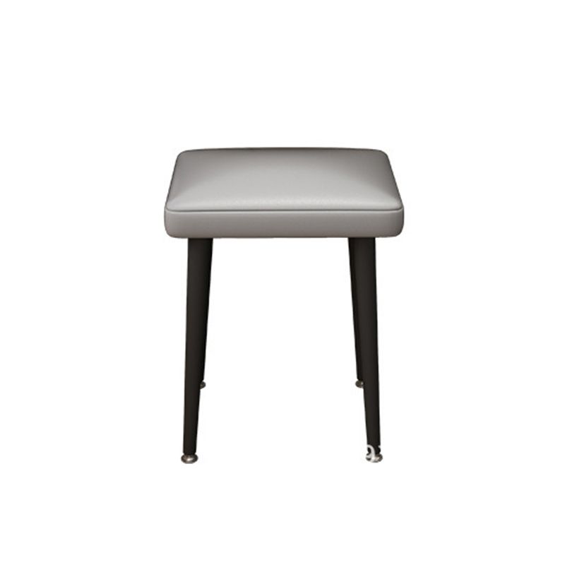 2 Pieces Vanity Set Glass Top Make-up Vanity Table Set in Gray