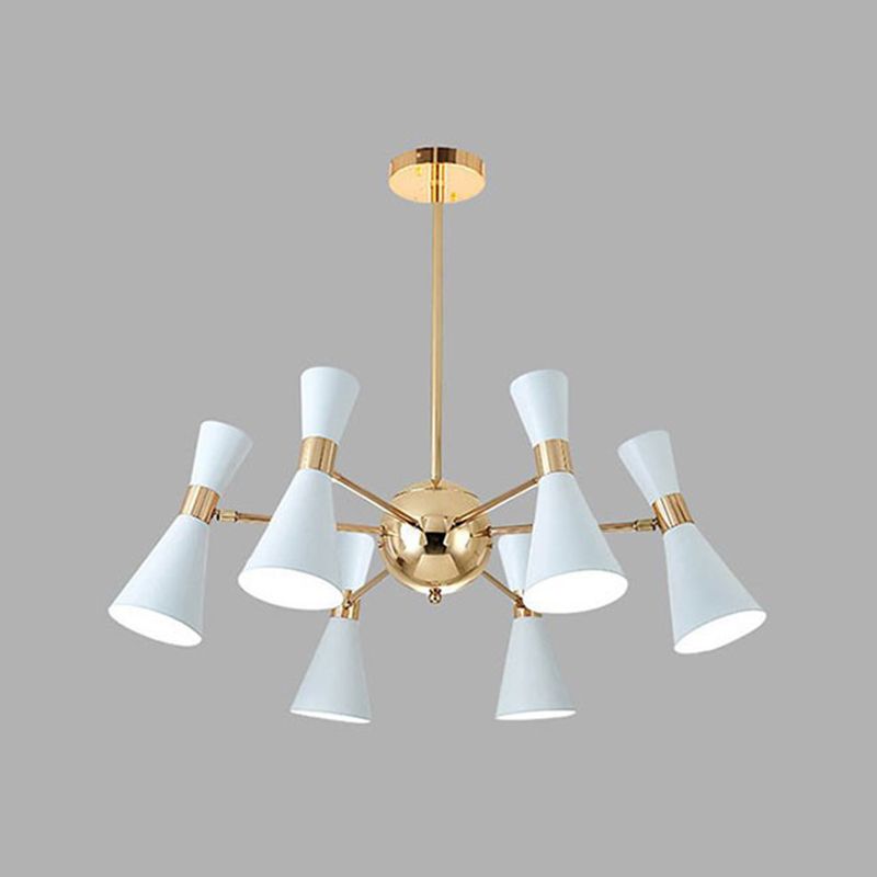Postmodern Style Metal Pendant Light Living Room Multi-Light Chandelier