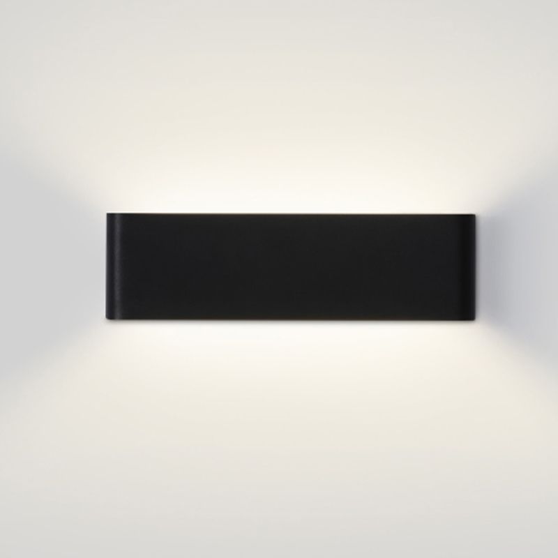 Contemporary Wall Sconce Rectangular Wall Light Fixture with Aluminium